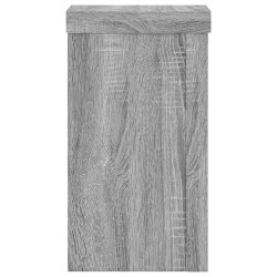 Supports pour plantes 2 pcs sonoma gris bois d'ingénierie 
