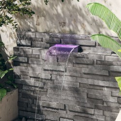 Déversoir pour cascade avec LED RVB Acrylique 30 cm 