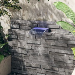 Déversoir pour cascade avec LED RVB Acrylique 30 cm 