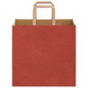 Sacs en papier 250 pcs avec poignées rouge 26x17x25 cm 