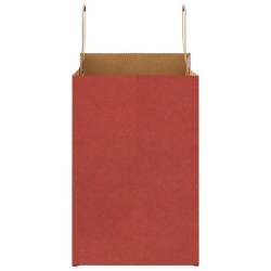 Sacs en papier 250 pcs avec poignées rouge 26x17x25 cm 