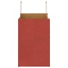 Sacs en papier 250 pcs avec poignées rouge 26x17x25 cm 