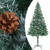 Arbre de Noël artificiel pré-éclairé/boules pommes de pin 180cm 
