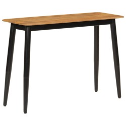 Table console 110x40x76 cm bois de manguier solide et fer 