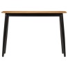 Table console 110x40x76 cm bois de manguier solide et fer 