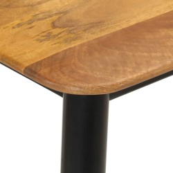 Table console 110x40x76 cm bois de manguier solide et fer 