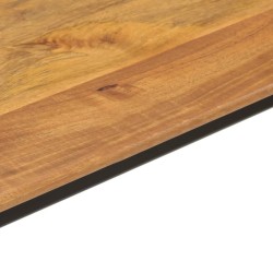 Table console 110x40x76 cm bois de manguier solide et fer 