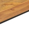 Table console 110x40x76 cm bois de manguier solide et fer 