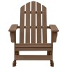 Chaise à bascule de jardin Bois Marron 