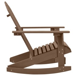 Chaise à bascule de jardin Bois Marron 