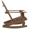 Chaise à bascule de jardin Bois Marron 