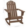 Chaise à bascule de jardin Bois Marron 