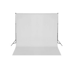Système de support de toile de fond 600 x 300 cm Blanc 