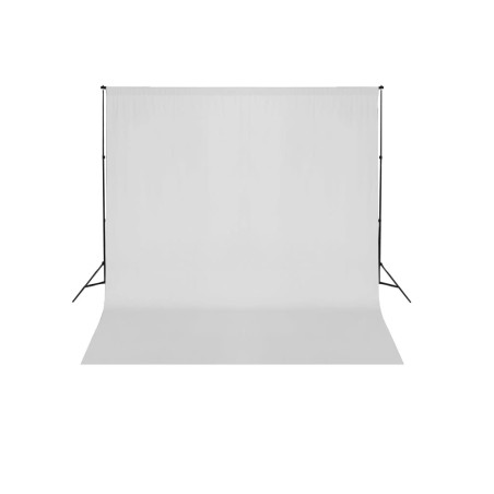 Système de support de toile de fond 600 x 300 cm Blanc 