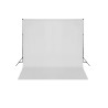 Système de support de toile de fond 600 x 300 cm Blanc 