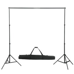 Système de support de toile de fond 600 x 300 cm Blanc 
