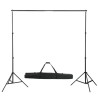 Système de support de toile de fond 600 x 300 cm Blanc 