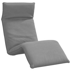 Chaise longue pliante gris 175x54x8,5 cm tissu oxford 