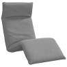 Chaise longue pliante gris 175x54x8,5 cm tissu oxford 