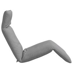 Chaise longue pliante gris 175x54x8,5 cm tissu oxford 