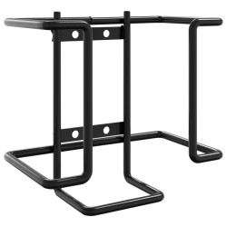 Support à lécher le sel noir acier 