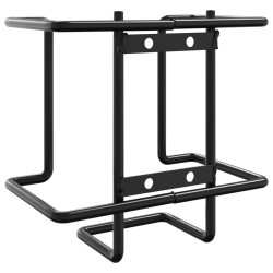 Support à lécher le sel noir acier 