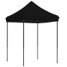 Tente de réception pliable escamotable noir 200x200x306 cm 