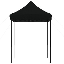 Tente de réception pliable escamotable noir 200x200x306 cm 