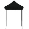 Tente de réception pliable escamotable noir 200x200x306 cm 