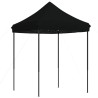 Tente de réception pliable escamotable noir 200x200x306 cm 