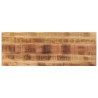 Dessus de table rectangulaire bois massif de manguier brut 