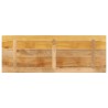 Dessus de table rectangulaire bois massif de manguier brut 