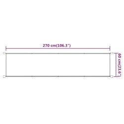Auvent vertical Bleu 60x270 cm Tissu oxford 