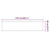Auvent vertical Beige 60x270 cm Tissu oxford 