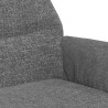 Chaise de relaxation Gris clair Tissu 