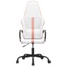 Chaise de jeu de massage rose et blanc similicuir 