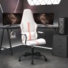 Chaise de jeu Blanc et rose Similicuir 