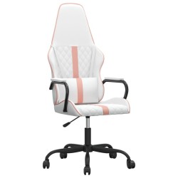 Chaise de jeu Blanc et rose Similicuir 