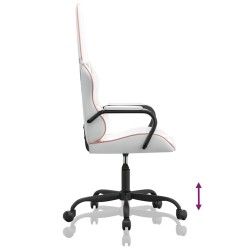 Chaise de jeu Blanc et rose Similicuir 