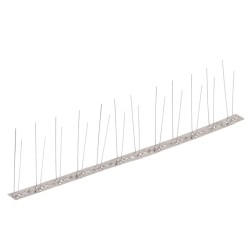 Ensemble de 6 pointes à 2 rangées contre oiseaux Inox 3 m 