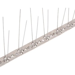Ensemble de 6 pointes à 2 rangées contre oiseaux Inox 3 m 