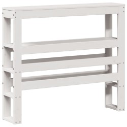 Tête de lit avec étagères blanc 100 cm bois massif de pin 