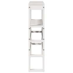 Tête de lit avec étagères blanc 100 cm bois massif de pin 