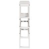 Tête de lit avec étagères blanc 100 cm bois massif de pin 