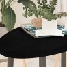 Dessus de table marron foncé 100x50x4cm bois chêne massif ovale 