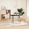Dessus de table marron foncé 100x50x4cm bois chêne massif ovale 