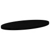 Dessus de table marron foncé 100x50x4cm bois chêne massif ovale 