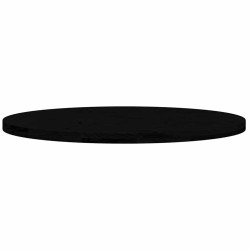 Dessus de table marron foncé 100x50x4cm bois chêne massif ovale 