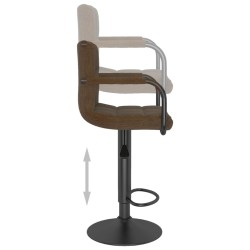 Tabouret de bar Marron Tissu 