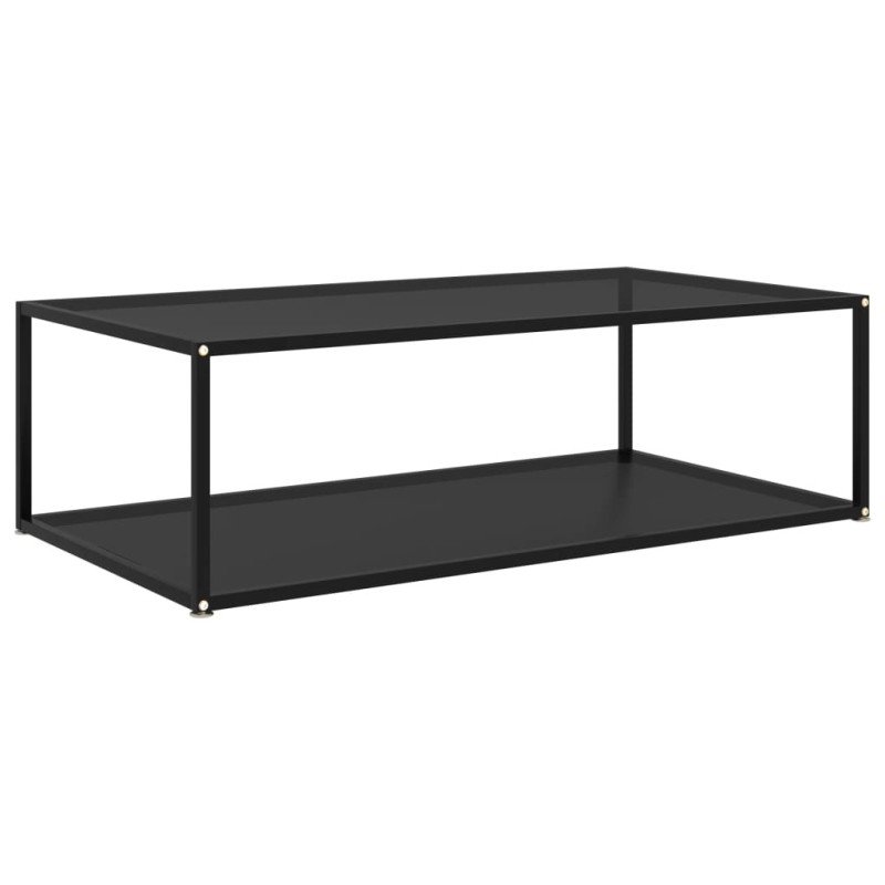 Table basse Noir 120x60x35 cm Verre trempé Table basse Noir 120x60x35 cm Verre trempé
